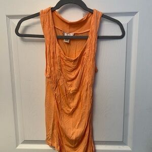Orange Sleeveless Top